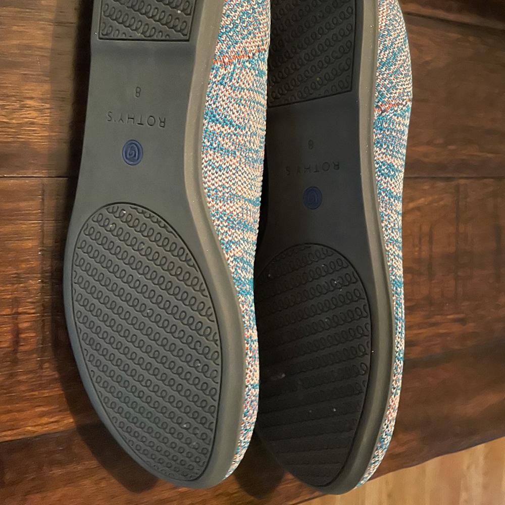 Rothy’s Flats. Turquoise Melange Size 8 - Picture 2 of 4